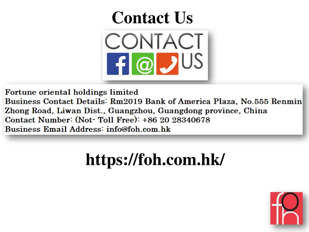 contact us