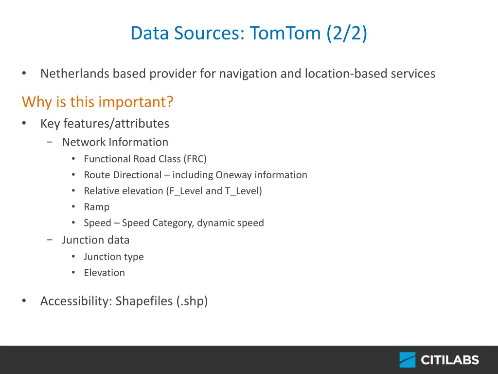 data sources tomtom 2 2