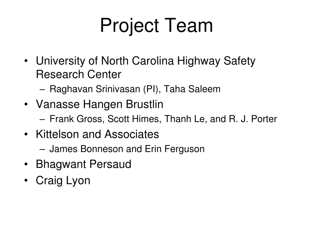 project team