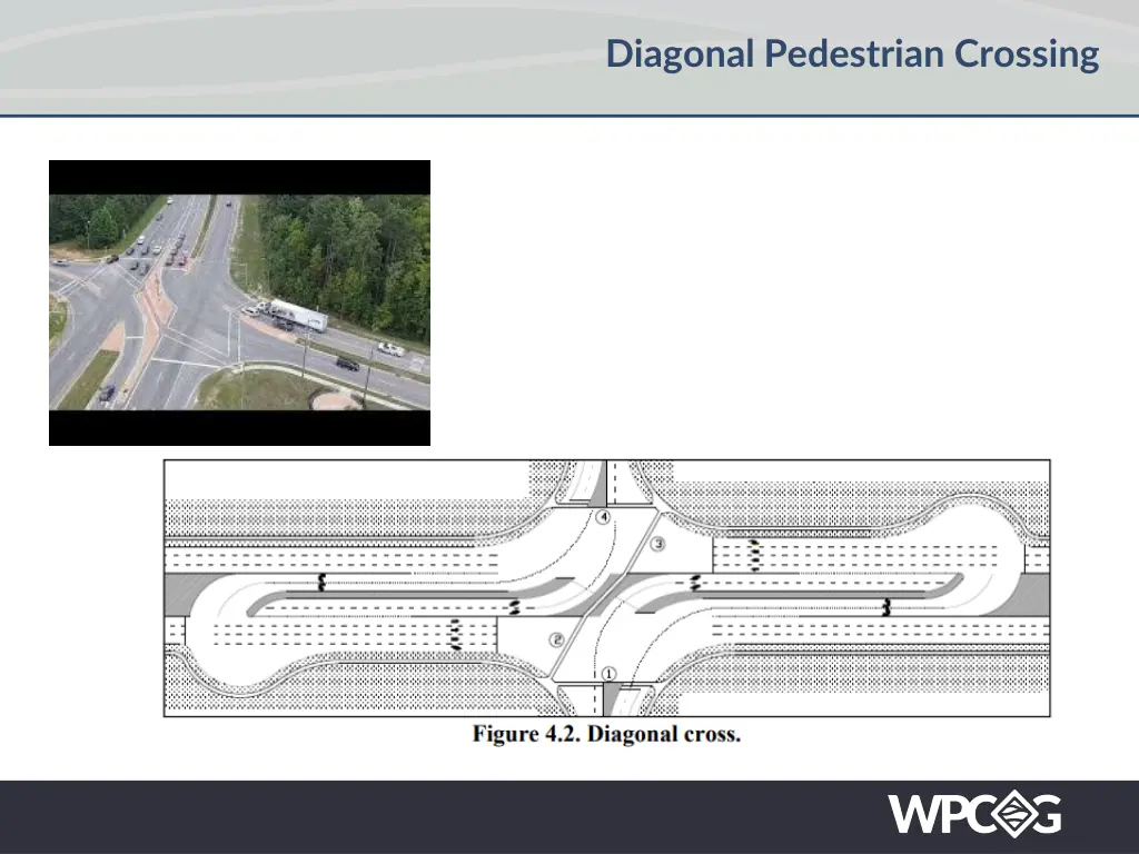 diagonal pedestrian crossing