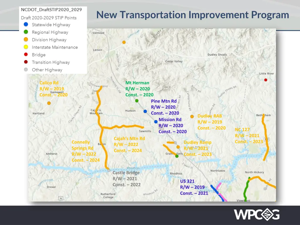 new transportation improvement program