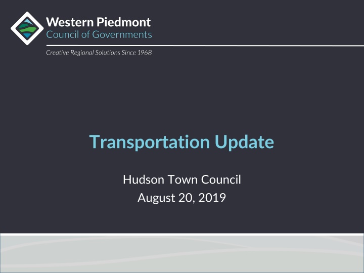 transportation update