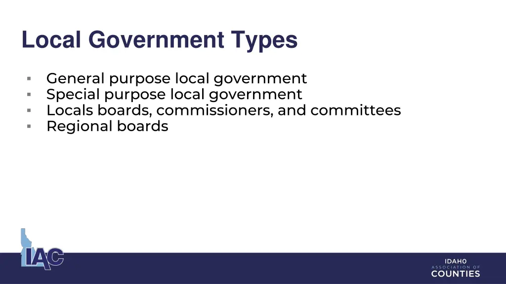 local government types