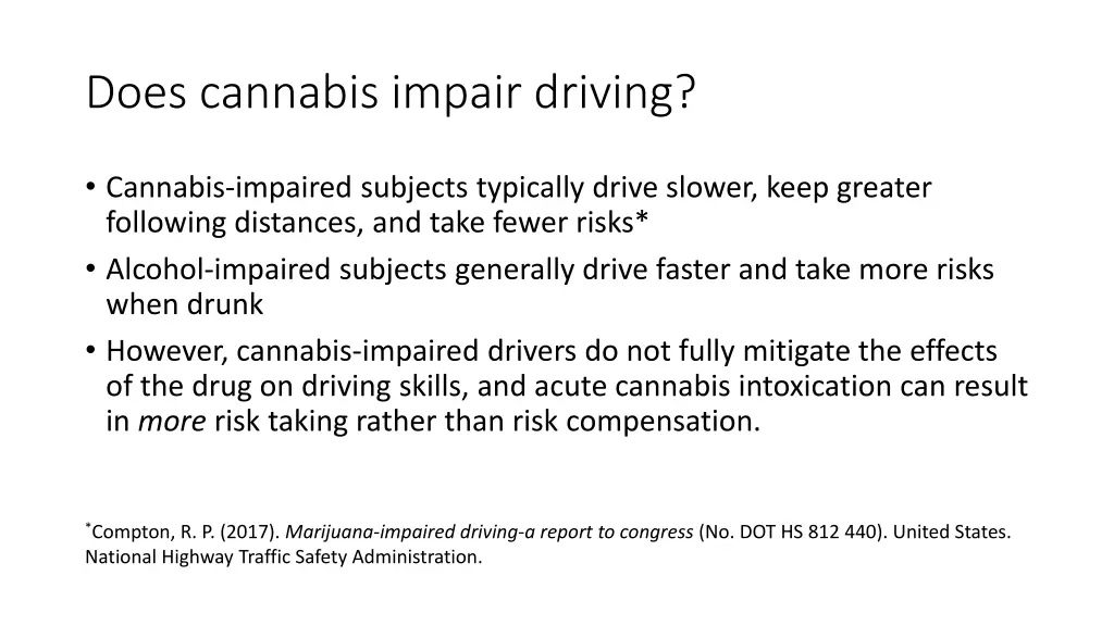 does cannabis impair driving 1