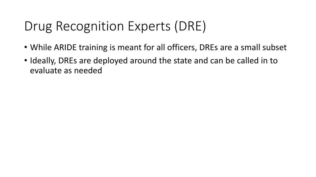 drug recognition experts dre 1