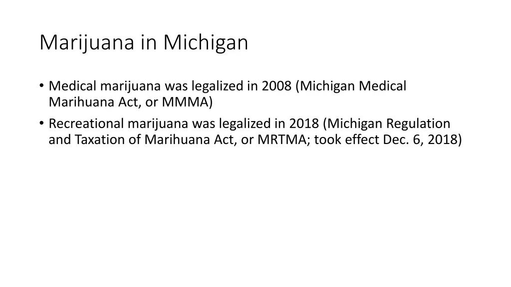 marijuana in michigan