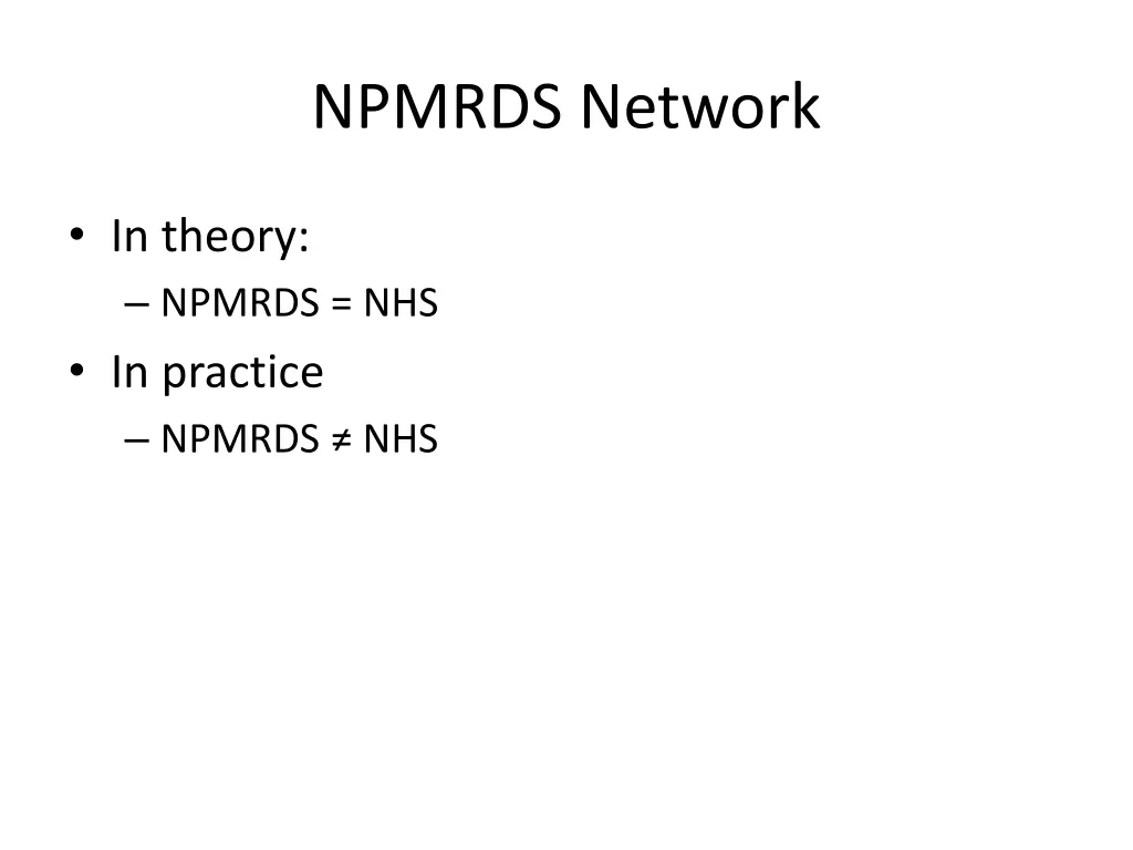 npmrds network 2