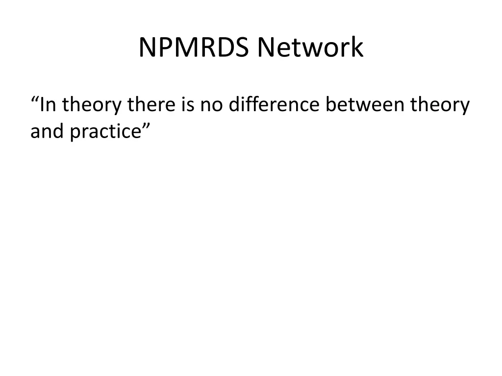 npmrds network