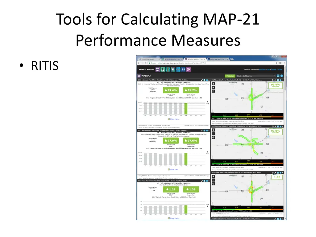 tools for calculating map 21 performance measures