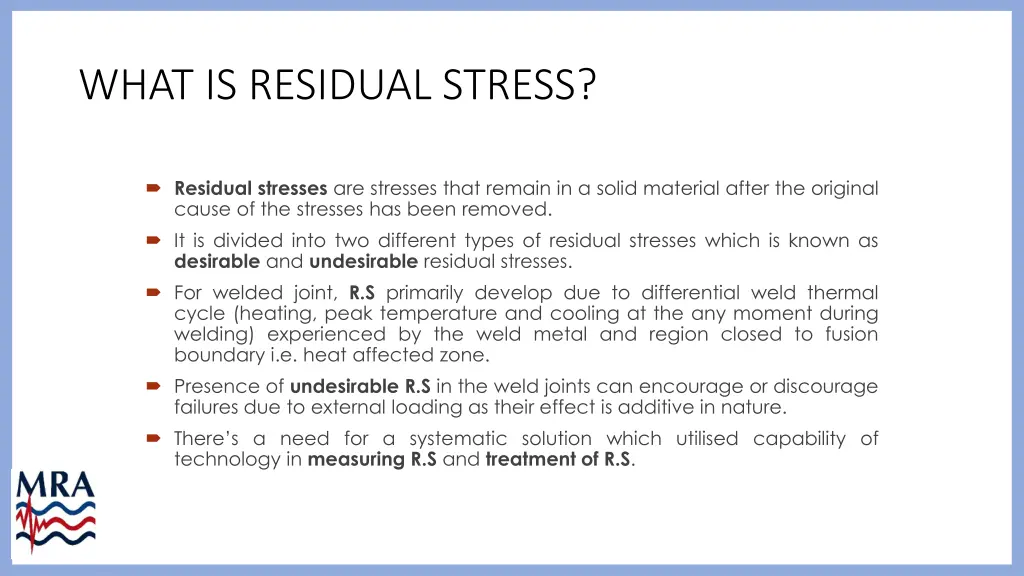 what is residual stress