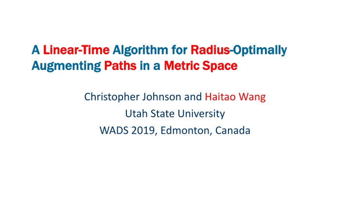 a a linear linear time augmenting augmenting paths