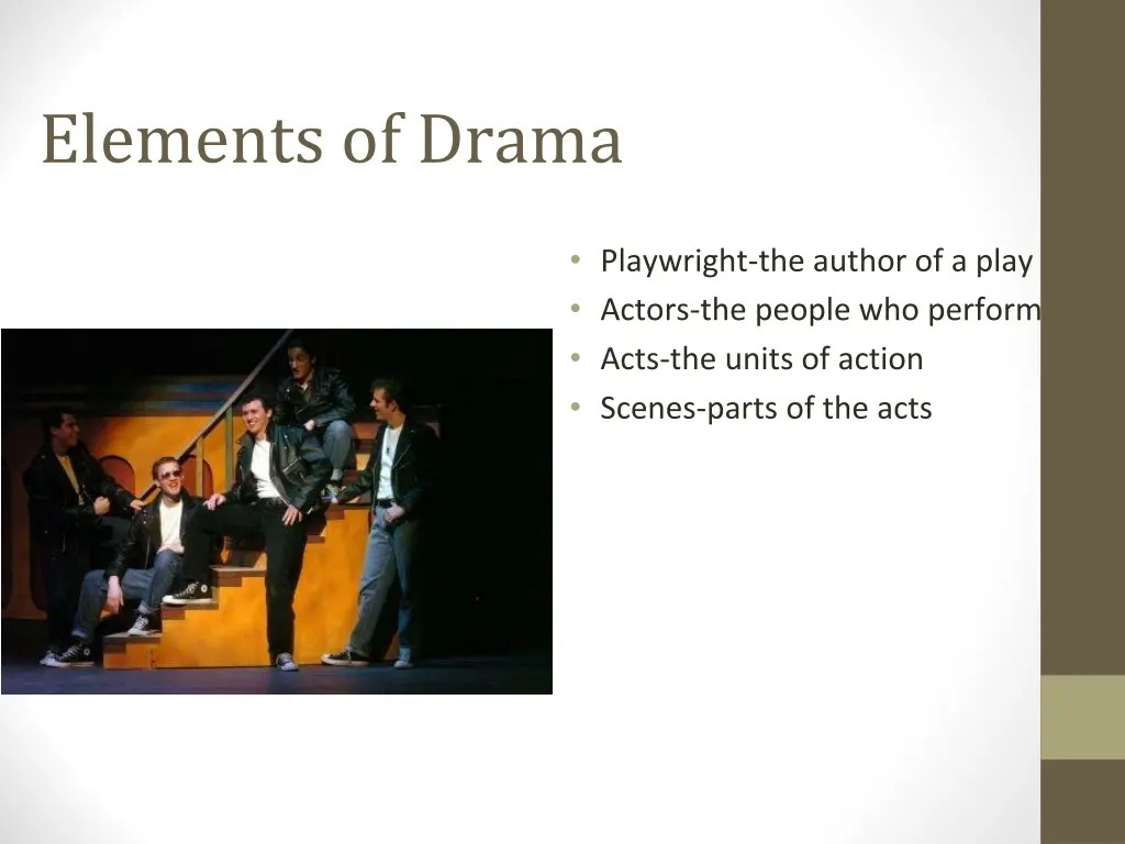 elements of drama