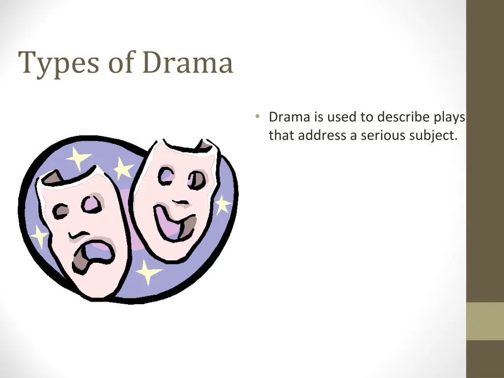 types of drama