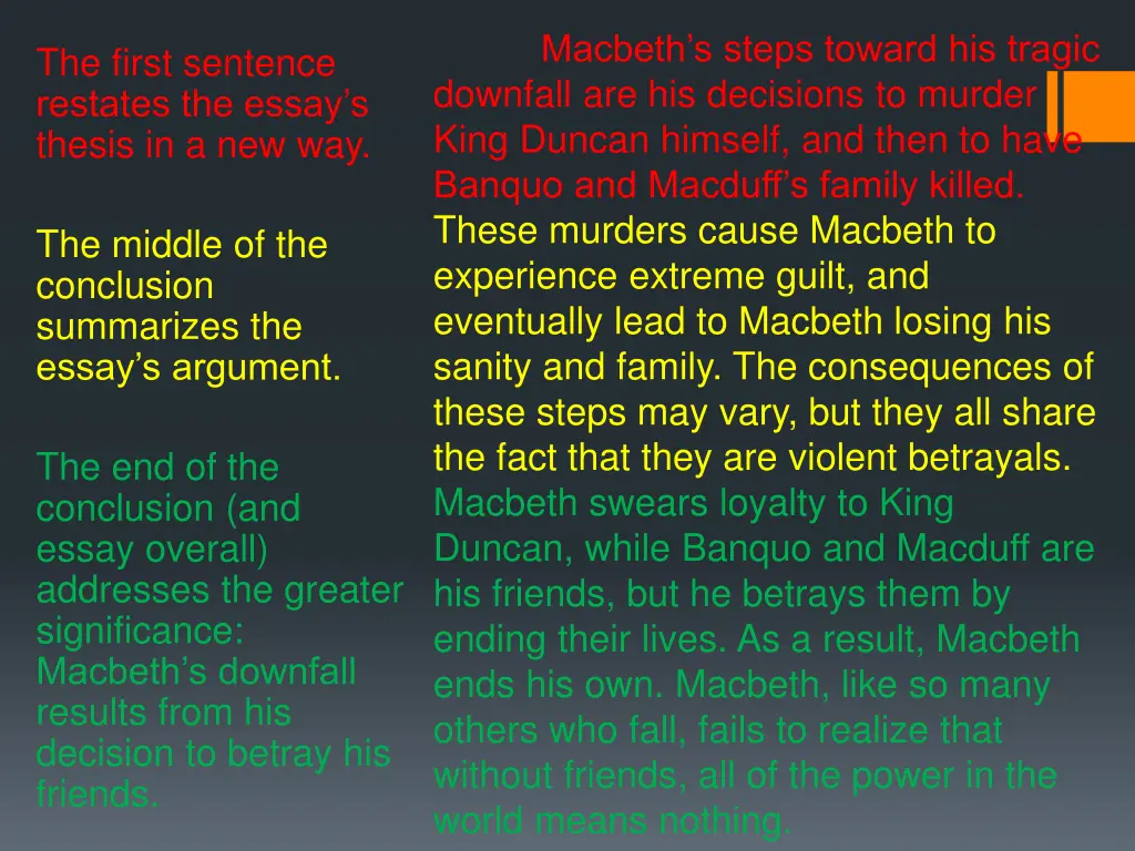 macbeth s steps toward his tragic downfall