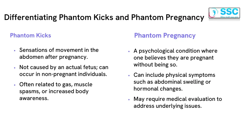 differentiating phantom kicks and phantom