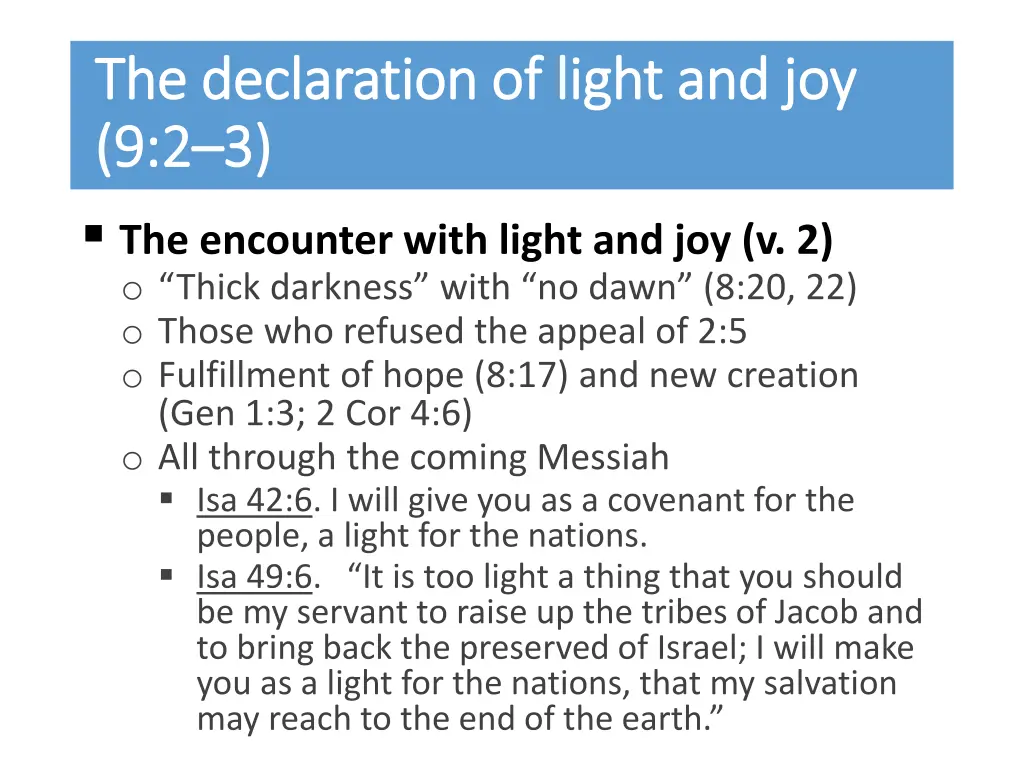 the declaration of light and joy the declaration