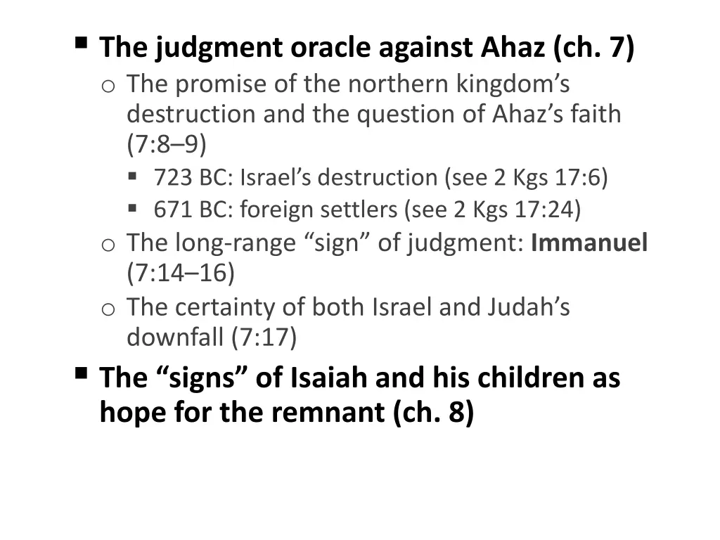 the judgment oracle against ahaz 1