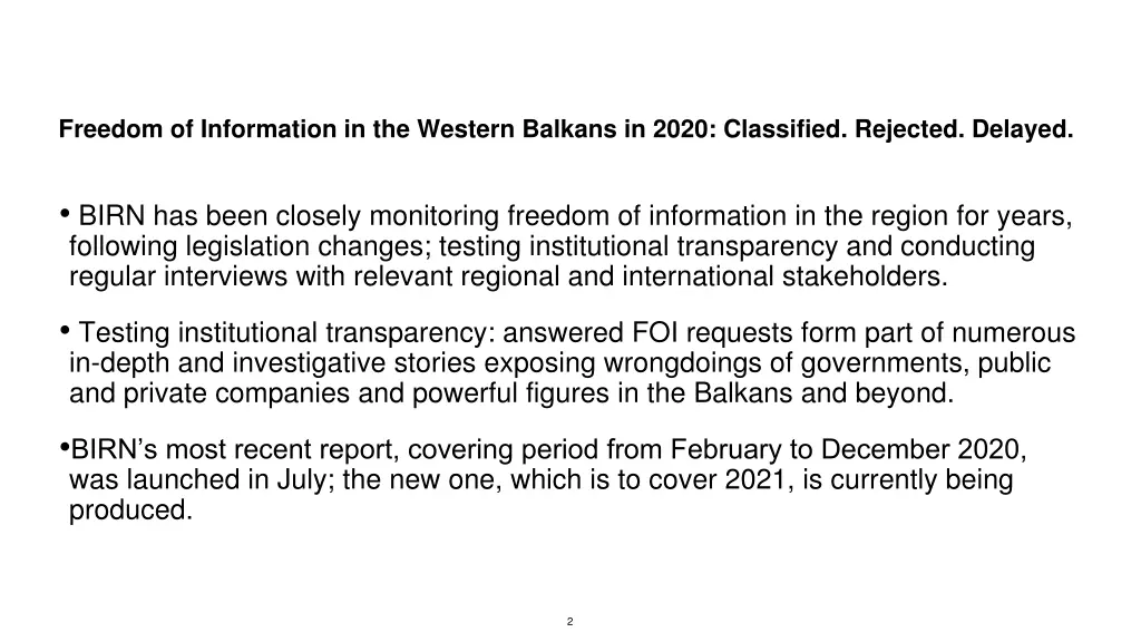 freedom of information in the western balkans 1