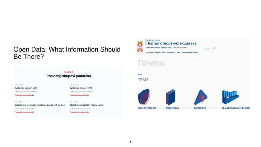 open data what information should be there