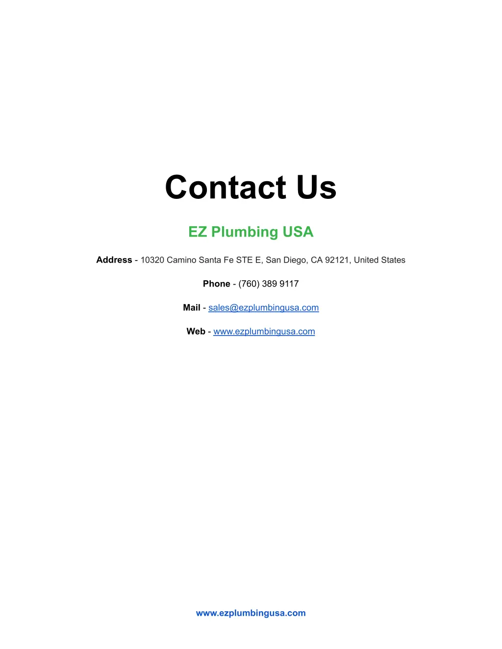 contact us