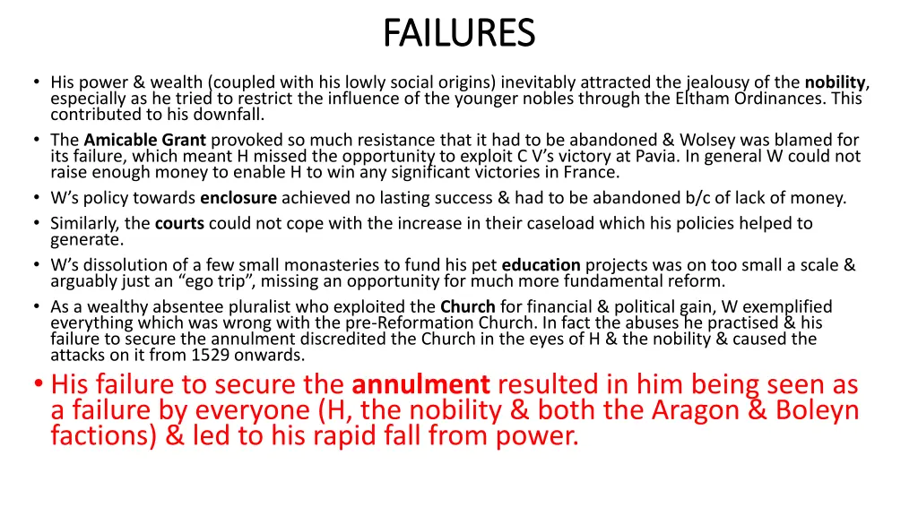 failures failures