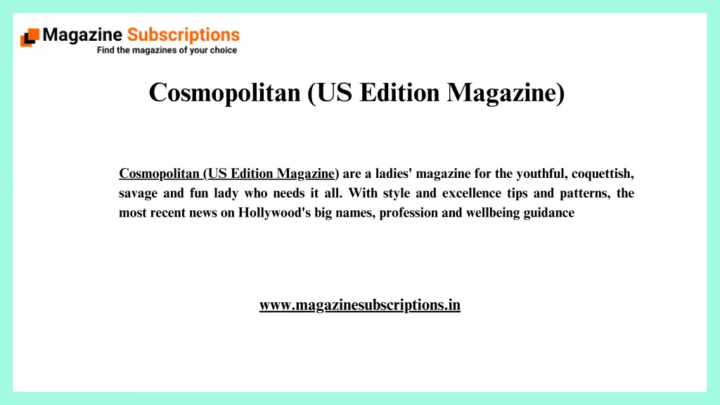 cosmopolitan us edition magazine