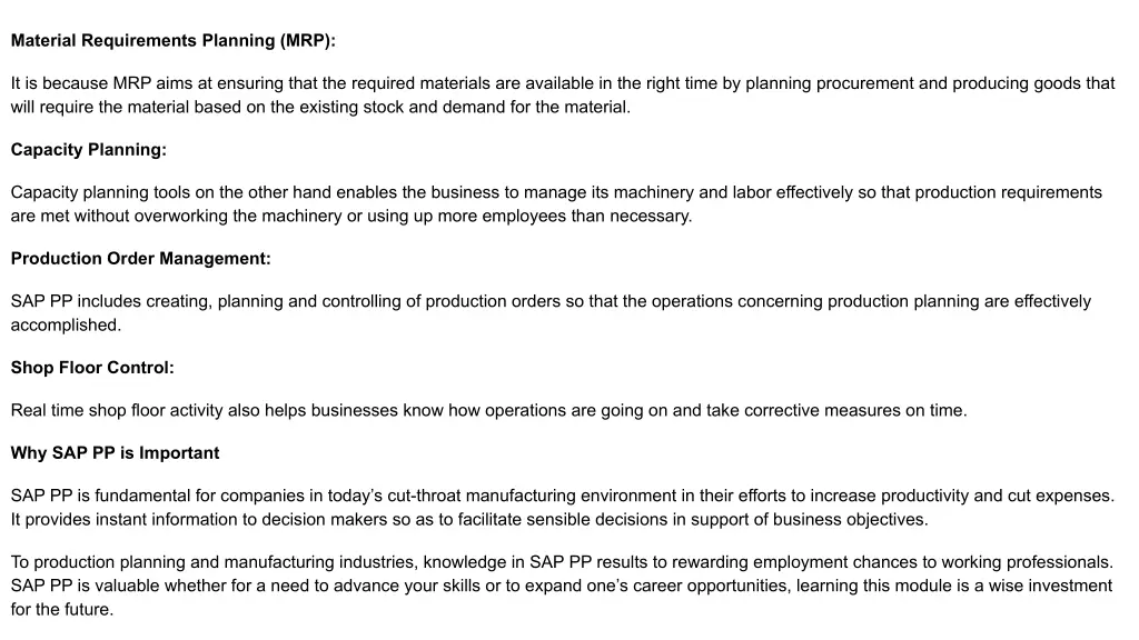 material requirements planning mrp