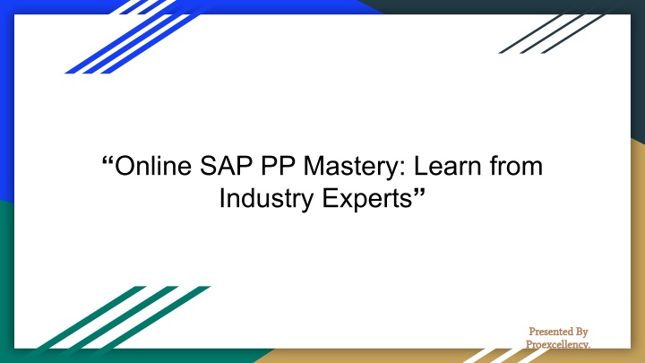 online sap pp mastery learn from industry experts