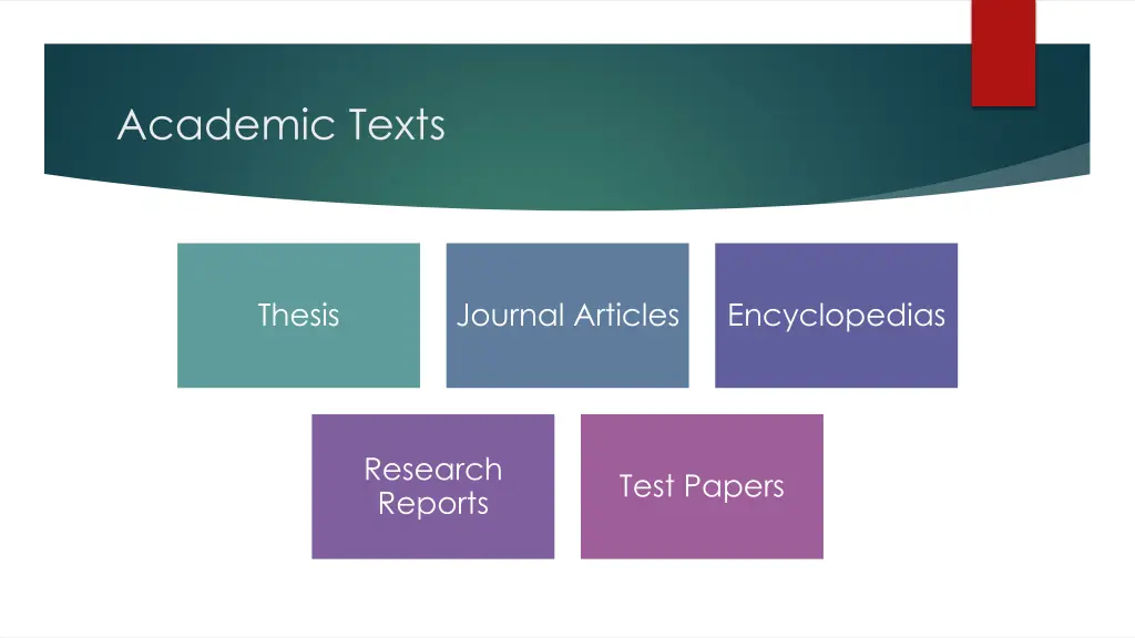 academic texts