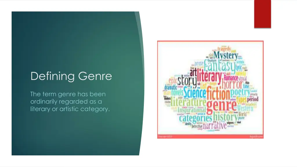 defining genre