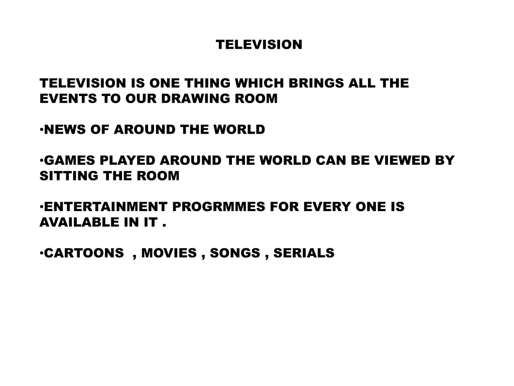 television