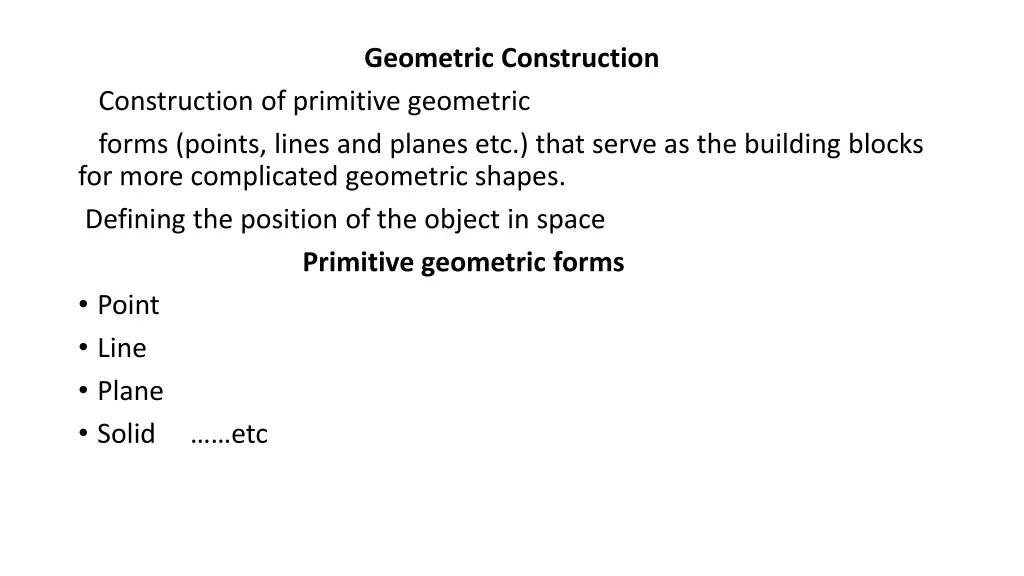 geometric construction