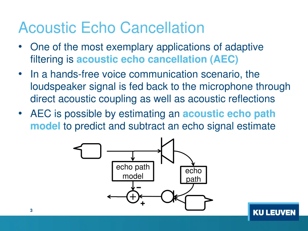 acoustic echo cancellation one of the most