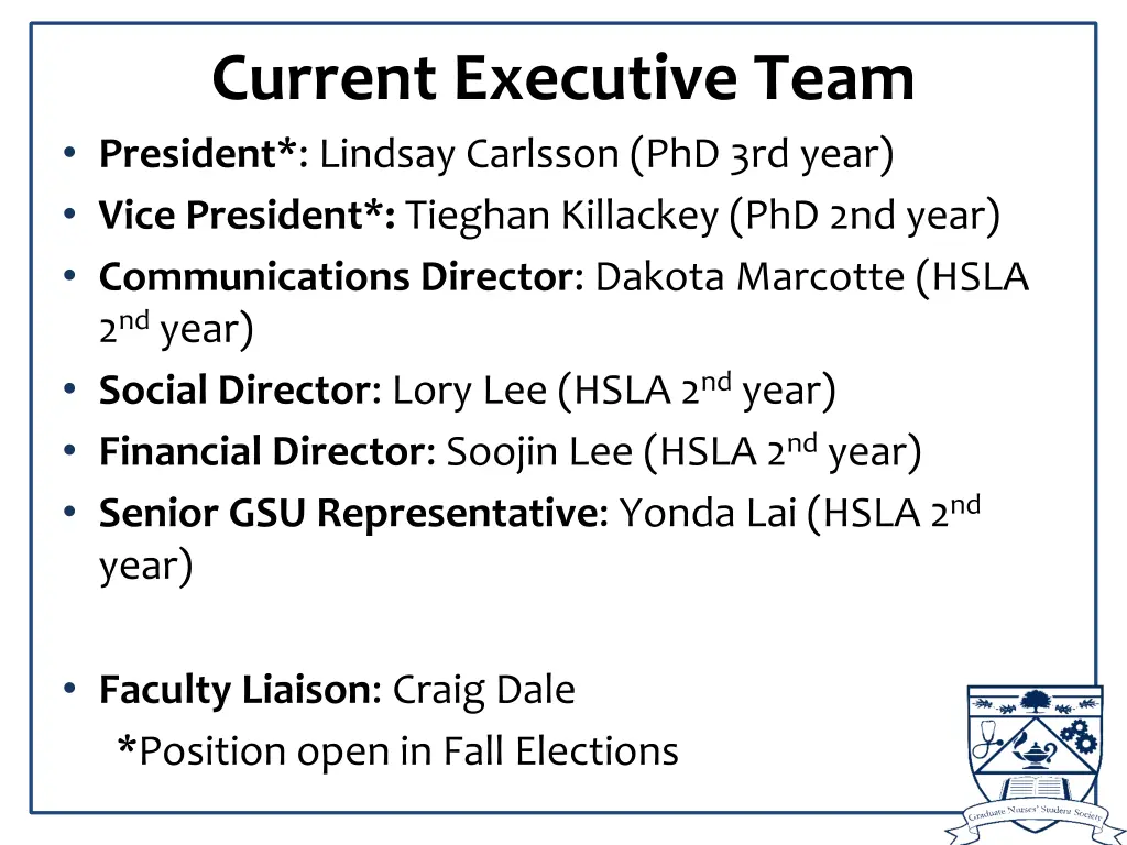current executive team president lindsay carlsson