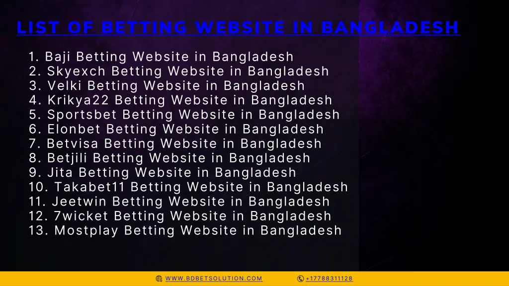 list of betting website in bangladesh 1