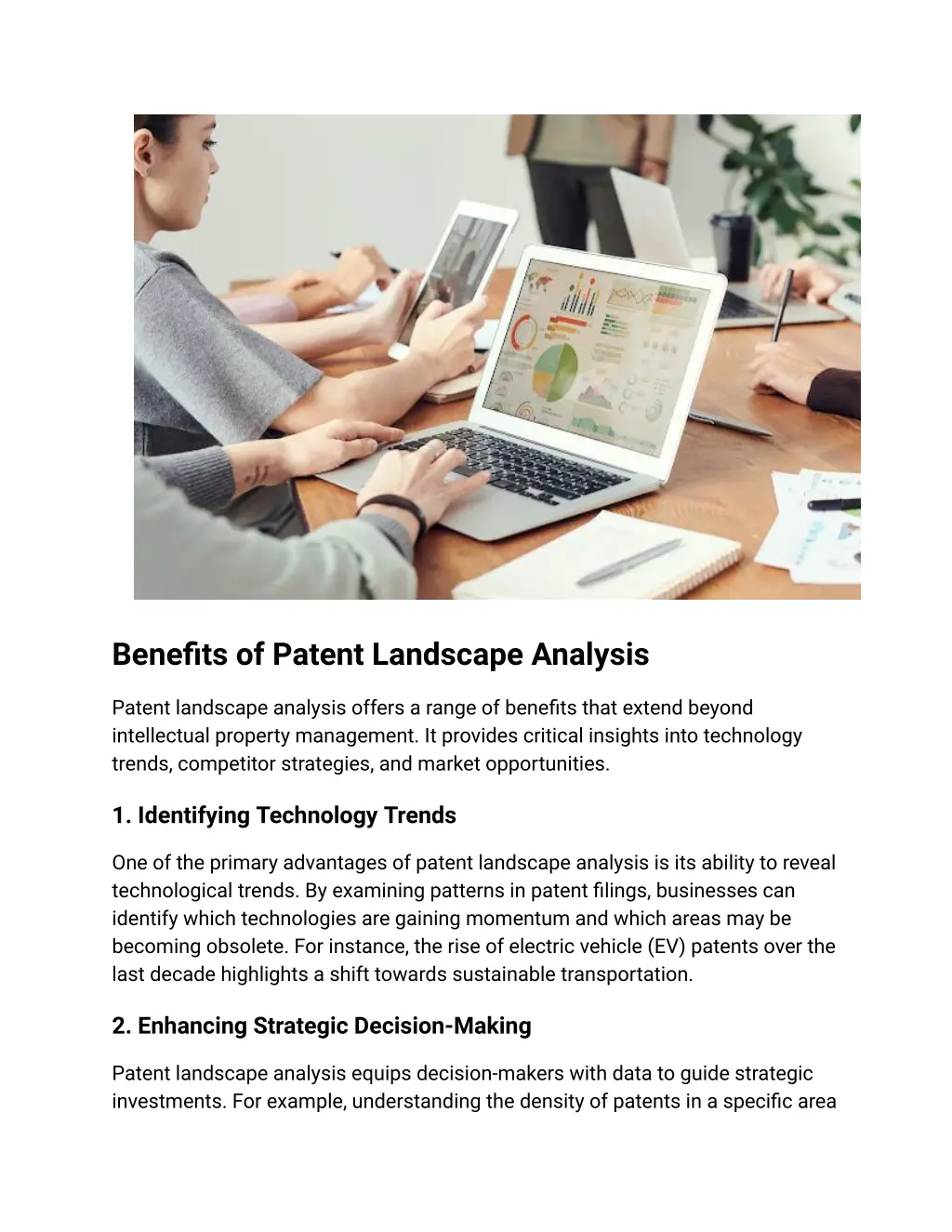 benefits of patent landscape analysis