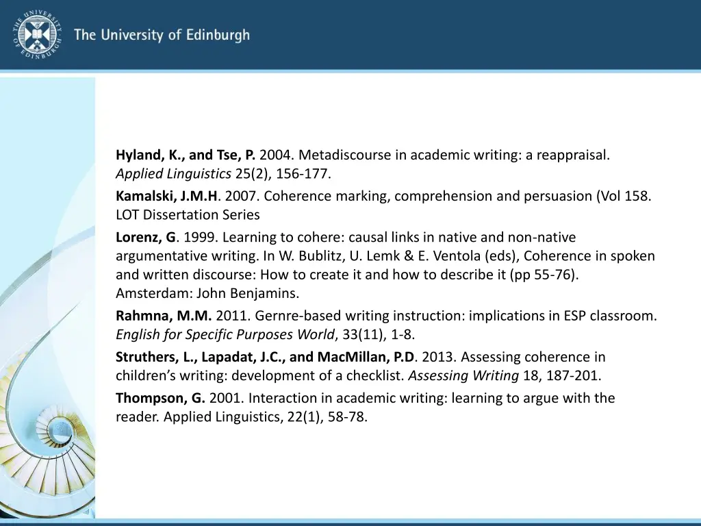 hyland k and tse p 2004 metadiscourse in academic