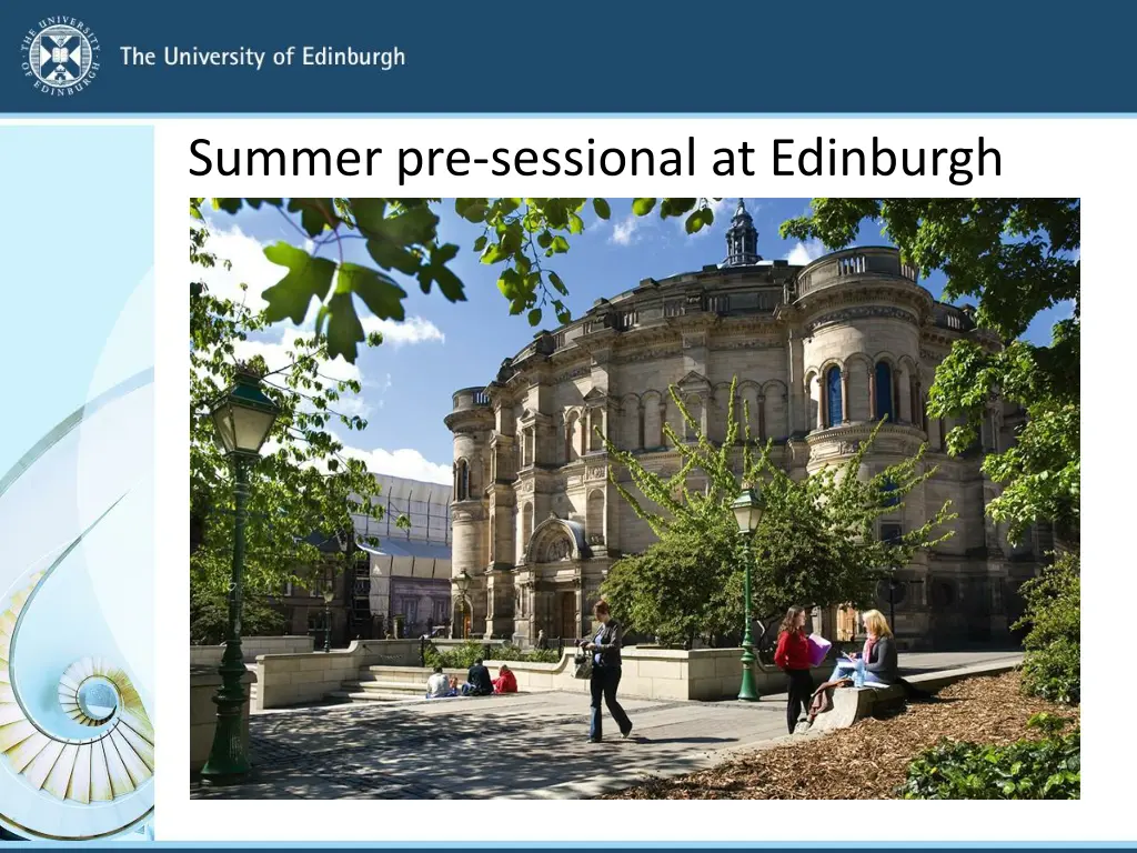 summer pre sessional at edinburgh