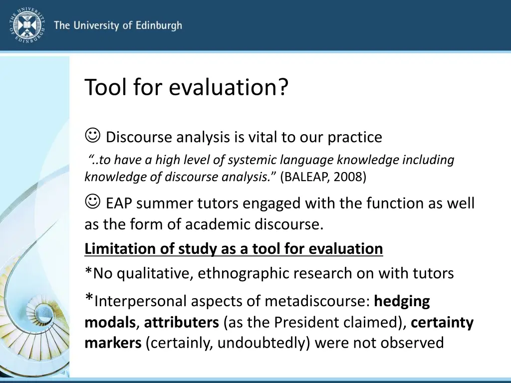 tool for evaluation