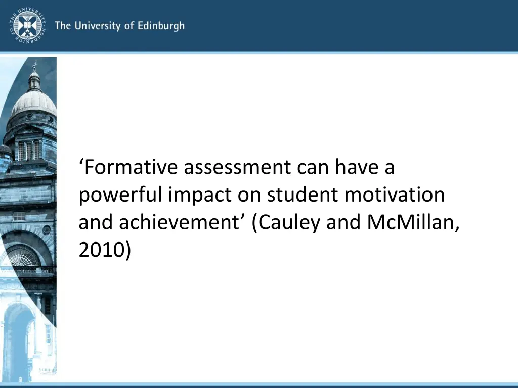 formative assessment can have a powerful impact