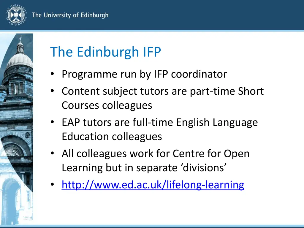 the edinburgh ifp