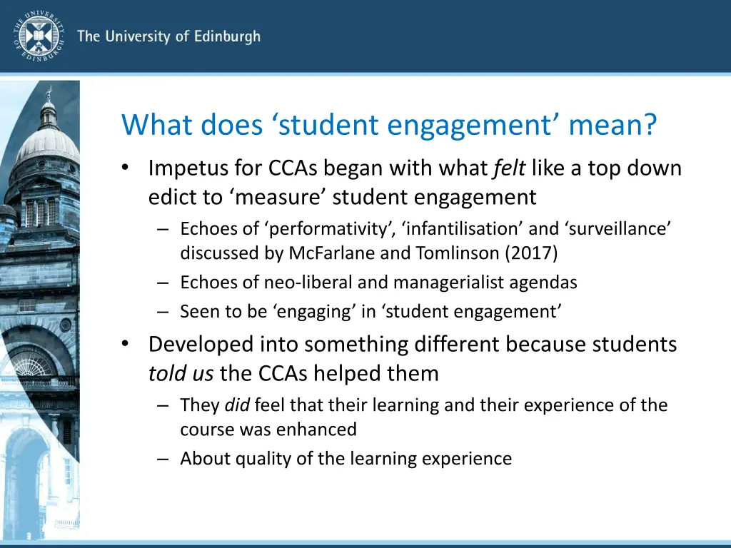 what does student engagement mean impetus