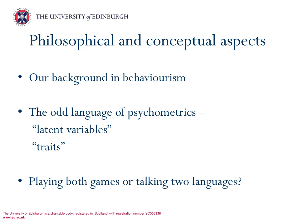 philosophical and conceptual aspects