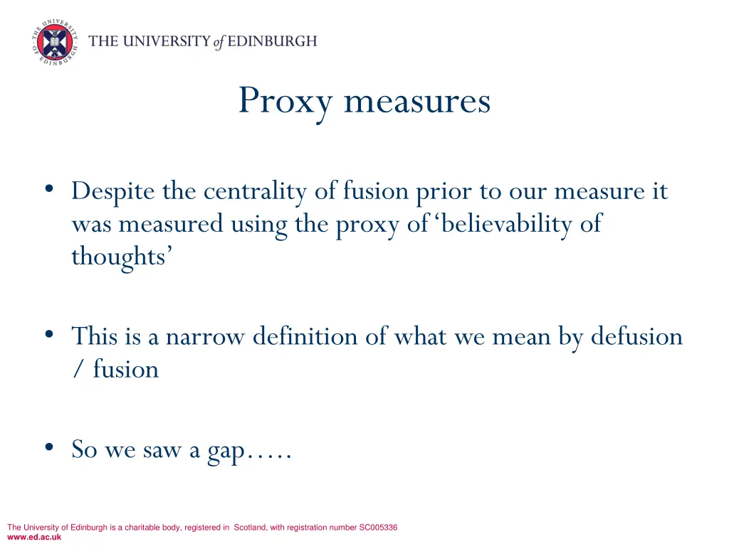 proxy measures