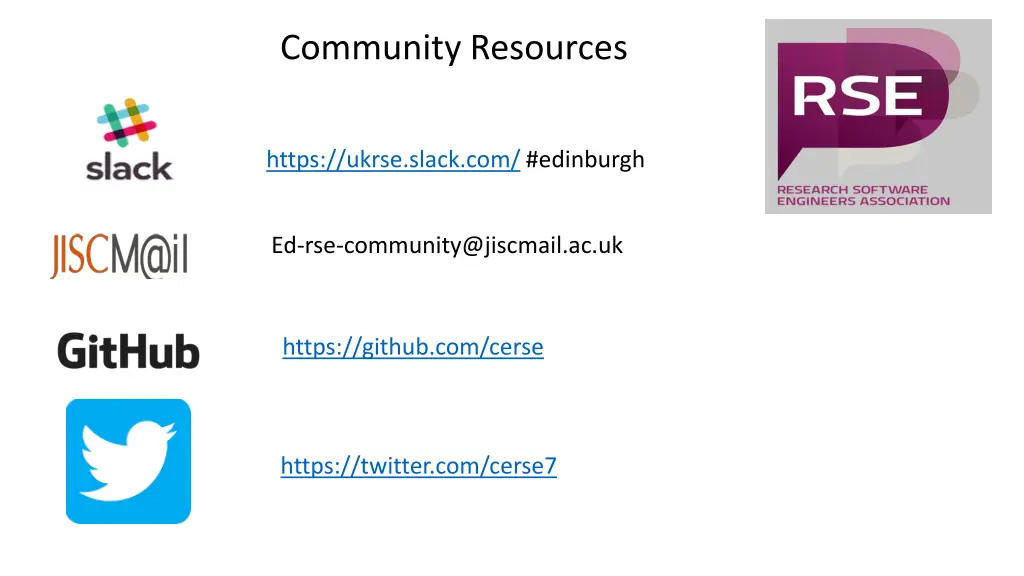 community resources