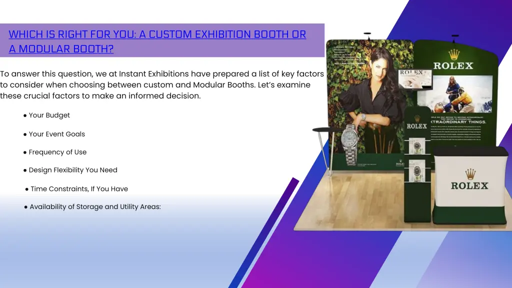 which is right for you a custom exhibition booth