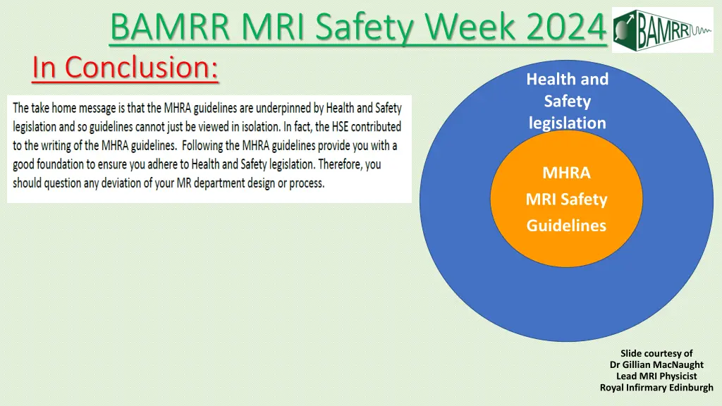 bamrr mri safety week 2024 in conclusion