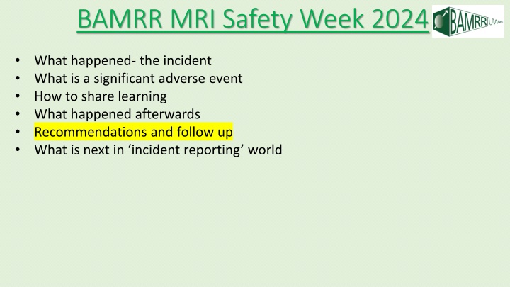 bamrr mri safety week 2024