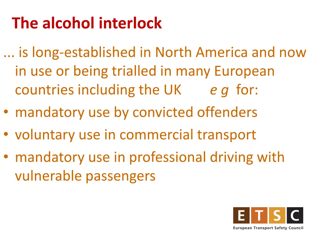 the alcohol interlock