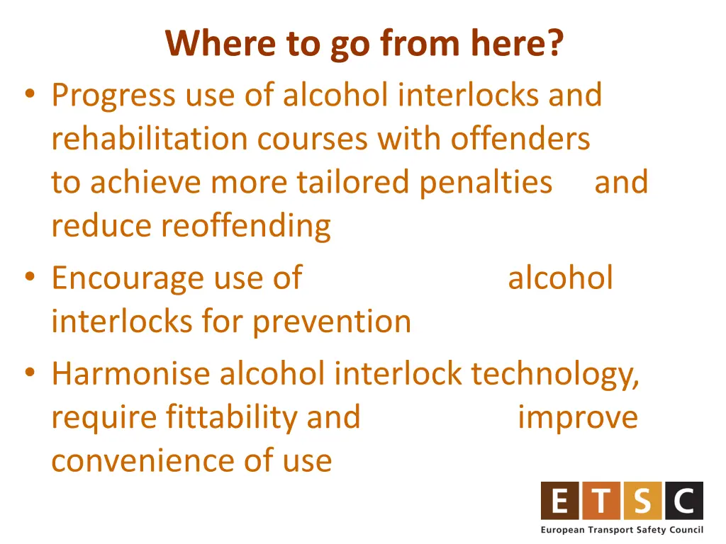 where to go from here progress use of alcohol